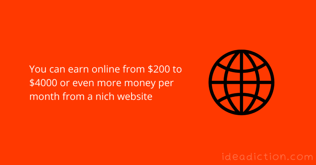 how much money i can earn from a niche website?